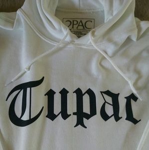White 2pac hoodie